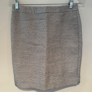 LOFT black and cream skirt